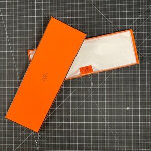 Hermès Orange Box - Authentic Tie Box - 15" x 5" x 0.75"